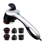 Heating Handheld Percussion Infrared 3 Pattern 4 Gear 2 Massage Heads Polar Speed Adjustment Roller Electric Dolphin Massager