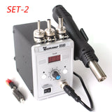Soldering Desoldering Station 858D 220V / 110V 700W Adjustable Digital Display Heat Gun BGA SMD Hot Air Gun Rework Solder Repair