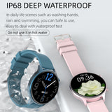 ECG Aluminium Alloy Smart Watch Men Full Round Full Touch Screen IP68 Waterproof Heart Rate Women Smartwatch For Xiaomi GTS DK18
