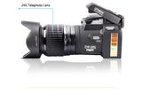 2021 Digital Camera POLO D7200 33Million Pixel Auto Focus Professional SLR Video Camera 24X Optical Zoom with Three Lens