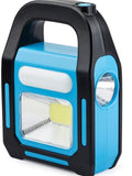 1 Pack 3 IN 1 Solar USB Rechargeable Brightest COB LED Camping Lantern,  Waterproof Emergency Flashlight LED Light