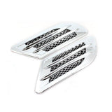 2 Pcs Car Styling DIY Car 3D Shark Gill Side Air Vent Fender Cover Hole Intake Duct Flow Grille Decoration Sticker