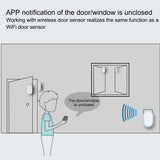 Wireless Waterproof Doorbell US EU UK Plug Smart Home Intelligent Door Bell Chime TUYA APP Wifi Compatible With 433MHz Detectors