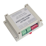 4-Channel 4-Way DMX512 Relay Switch DMX Relay Controller AC110-220V Input with Guide Rail Housing for Led Lamps