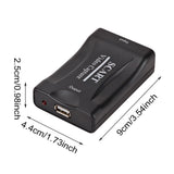 4K USB 2.0 SCART Video Capture Live Streaming Plug And Play Home Office Accessories Video Capture Card DVD Recording Record Box