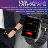 KS01 Smart Watch NFC Access Control Music Men Women Fitness Heart Rate BP Blood Glucose Body Temperature Smartwatch