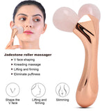 3D Jadestone Roller Massager V Face Lifting Tightening Slimming Portable Body Massage Beauty Tool