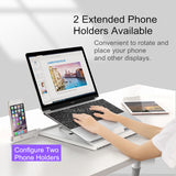 Laptop Stand 9 Angles Adjustable Desktop Standing Lapdesk Smartphone/ Notebook Riser Holder