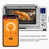 Meat Thermometer Wireless for Oven Grill BBQ Smoker Rotisserie Bluetooth Connect Digital Kitchen Tools Barbecue Accessories