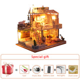 Big Doll House Furniture Miniature Building Kits Diy Dollhouse Kit Roombox Villa Garden Wood Houses Toy For Children Adult Gifts