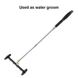 2 in 1 Pressure Washer Attachment Undercarriage Cleaner Water Broom Surface Cleaner with 4 Nozzles 3 Extension Rods