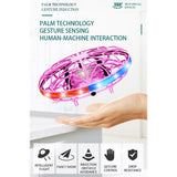 USB Rechargeable Wear Resistant RC Drone LED Light Mini Gift Kids Adults Indoor Outdoor Toy Hand Control UFO Flying Helicopter