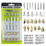 60W Engraving Pen Electric Soldering Iron Wood Burning Kit Flipping Word Embossing Pyrography Tool Craft Set