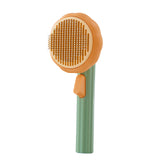 Pumpkin Pet Cat Comb Dog Hair Removal Selfcleaning Flea Comb for Cats Dog Grooming combs Tangled Hair Clean Brush Pet Supplies