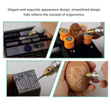 Compact Electric Grinding Pen Stone Nail Polishing Machine Metal Lettering Carving Engraving Device with Recharging Base
