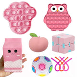Fidget Toys Anti Stress Set Stretchy Strings Push Gift Pack Adults Children Sensory Antistress Relief Figet Toys