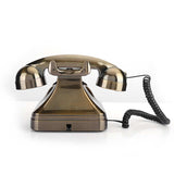 WX-3011 New Antique Bronze Telephone Dial Vintage Landline Phone Desktop Caller Home Office Vintage Retro Phone