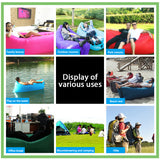 Inflatable Sofa Adult Beach Lounge Chair Pool Toys Folding Camping Sleeping Bag Waterproof Bags Lazy Swimming Supplies Air Bed