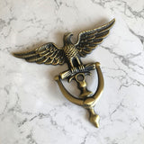 Antique Door Knocker Zinc Alloy Eagle Head Door Knocker for Front Door Home Decor Ring Furniture Handle Hardware Knocker