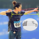 Stainless steel flat rubber band slingshot outdoor sports hunting high precision 3 times aiming slingshot With solid wood patch