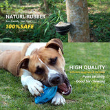 Squeaky Dog Toys for Aggressive Chewers Rubber Interactive Puppy Ball with Squeaker Almost Indestructible Tough Durable Pet Chew