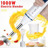 SOKANY 3 in 1 Electric Food Blender 2 Speeds 1000W Food Milk Dough Blender Kitchen Hand Mixer Egg Beater EU Plug