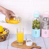 500ml Portable Juicer Electric Blender Kitchen Juicer Mixer Food Processor Charging Using Quick Multifunction Juicing Fruit Cup
