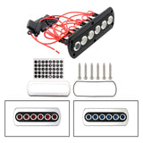 Carbon Fiber Panel Switch 6 Bit Button LED Backlight IP66 Waterproof for Tourist Car