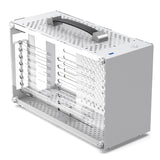 Pccooler I100 PC Computer CaseChassis Supports i7 11700 RTX3080 PSU HTPC PC Gaming Case All Aluminum Suitcase Portable MINI ITX