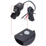 12V-24V Dual USB Port  Waterproof Motorbike Motorcycle Handlebar Charger Adapter Power Supply Socket For Phone GPS MP4