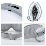 Electric Vibration Eye Massager Hot Compress Music Fatigue Relieve Eye Care Heating Therapy Foldable Office Home Sleep Eye Mask