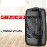Electric Fan Heater Warmer Fast Heating Adjustable Thermostat Heater Air Warmer Portable Heating Fan EU Plug