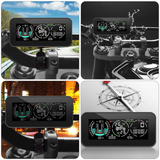 1 Set Universal Motorcycle Head Display TPMS Monitor Tire Pressure Detector
