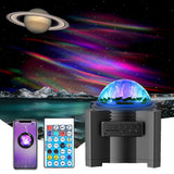 Music Speaker Star Galaxy Projector Rechargeable Aurora Light for Bedroom Night Light Nebula Lamps for Room Party Christmas Gift