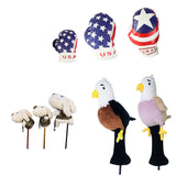 1 Pcs Golf Club Headcover for Driver Fairway Cute Puppy Little Bird Boxing Glove 3 Styles Golf Accessories