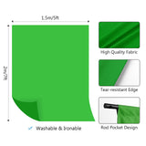 Andoer Green Backdrop Screen Chromakey Background Photography Kit with Adjustable T-Shaped Backdrop Clamps Background Stand