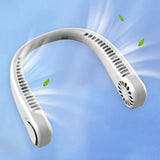 Portable Neck Fan Hands-free Bladeless Fan Rechargeable Headphone Design 3rd Gear Wind Speed Neck Fan