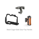 For Panasonic Lumix GH5 /GH5S Camera Cage with Cold Shoe Mount Side Grip Top Handle for Monitor Holder Flash Light DIY Options