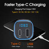 USB Car Charger Bluetooth Hands Free Kit Coche FM Modulator MP3 Music Adapter DC12V 24V Universal Auto Accessories
