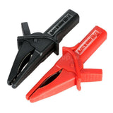 Hantek 2pcs / set DSO3064 MOUNT HT18A insulated Large Dolphin Gator Clip for oscilloscope red + black oscilloscope accessory