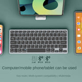 Bluetooth 5.0 &amp; 2.4G Wireless Keyboard and Mouse Combo Mini Multimedia Keyboard Mouse Set For Laptop PC iPad TV Android Macbook