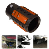 Universal Tail Throat Aluminum Rear Exhaust Tip Refit Tailpipe Industrial Style Suitable for 38mm-63mm Pipes Car Modification