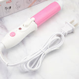 110-240V Portable Travel Electric Mini Hair Curler Curling Iron Fast Small Tourmaline Ceramic Wavy Tong   Styling Tool