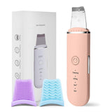 Ultrasonic Skin Scrubber Skin Spatula Blackhead Remover Pore Cleaner with 4 Modes Skin Care Tools for Facial Deep Cleaning