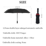Windproof Double Automatic Folding Umbrella Female Male 12 Bone Car Luxury Large Business Umbrellas Men Rain Women Gift Parasol