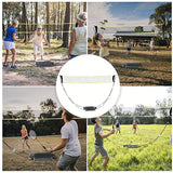New 2/4 Person Group Set Simple Net Frame Home Entertainment Racket Set Mesh Belt Bracket Portable Bag Portable Badminton Net