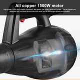 Cordless Air Blower 220V-50HZ 1500W 32000r/min Electric Suction &amp; Blowing Leaf Dust Collector Cleaner Dust Snow Remover Drying