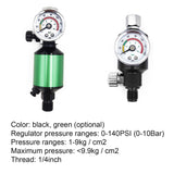 0-140PSI 1/4 Inch Pneumatic Sprays Machine Pressure Regulator Air Filter with Gauge Sprays Machine Control Valves Air Flows