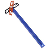 T Ruler Square Adjustable Angle Ruler Woodworking Aluminum Alloy Marking Gauge 6XDD