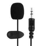 3.5mm External Clip-on Voice Tube Lapel Lavalier Microphone Mic for Smart Phone PC Laptop
